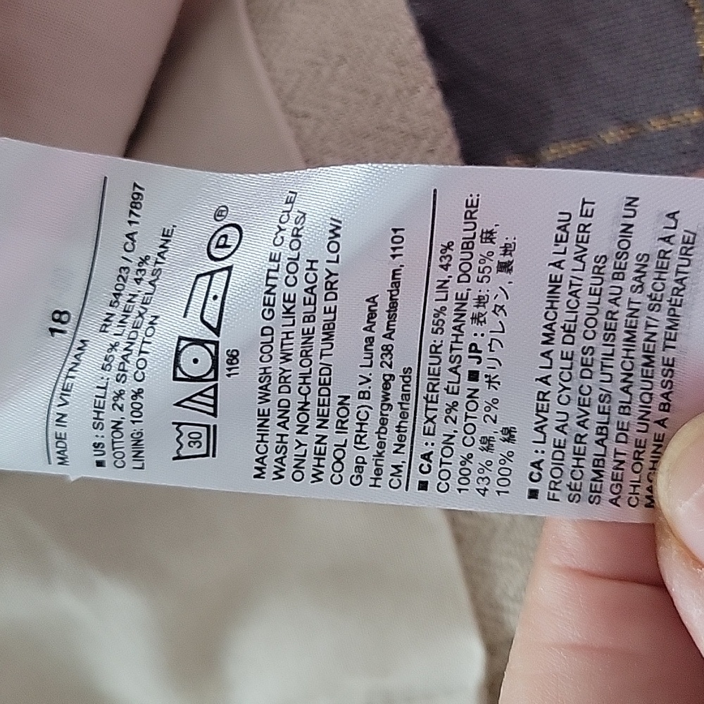 Banana Republic Vest, Size 18, Light Taupe/Pebble, NWT - Picture 7 of 10